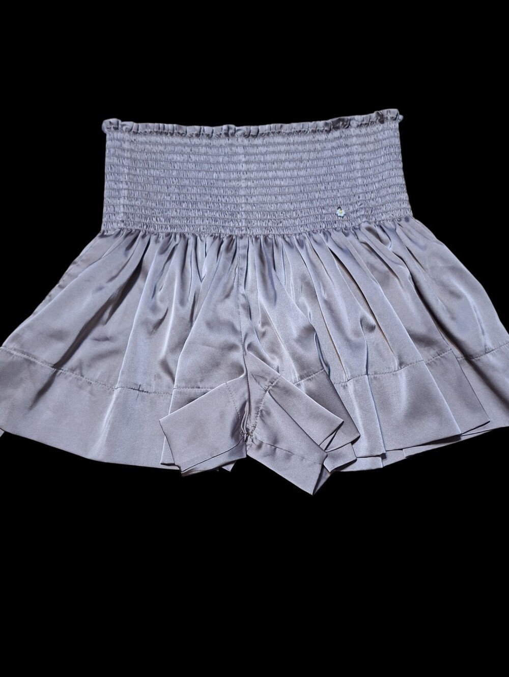 Natural Life Womens XS Small bronze satin silky flowy shorts Boho Festival